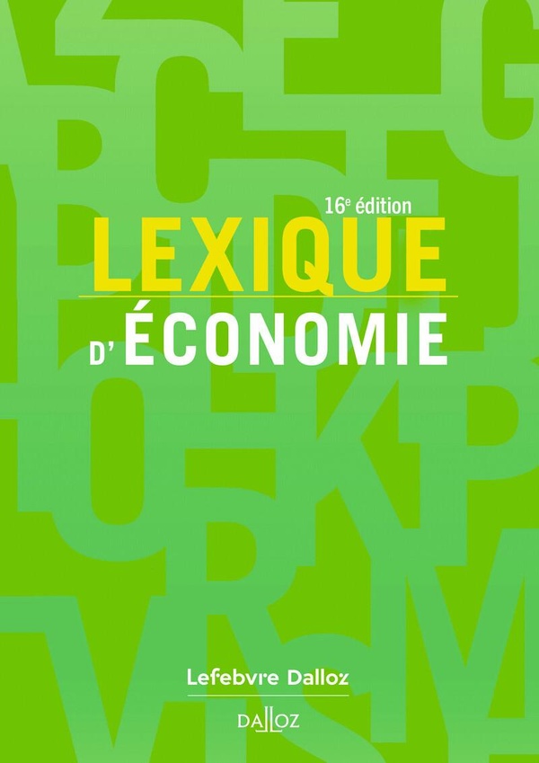 Lexique d'économie. 16e éd.