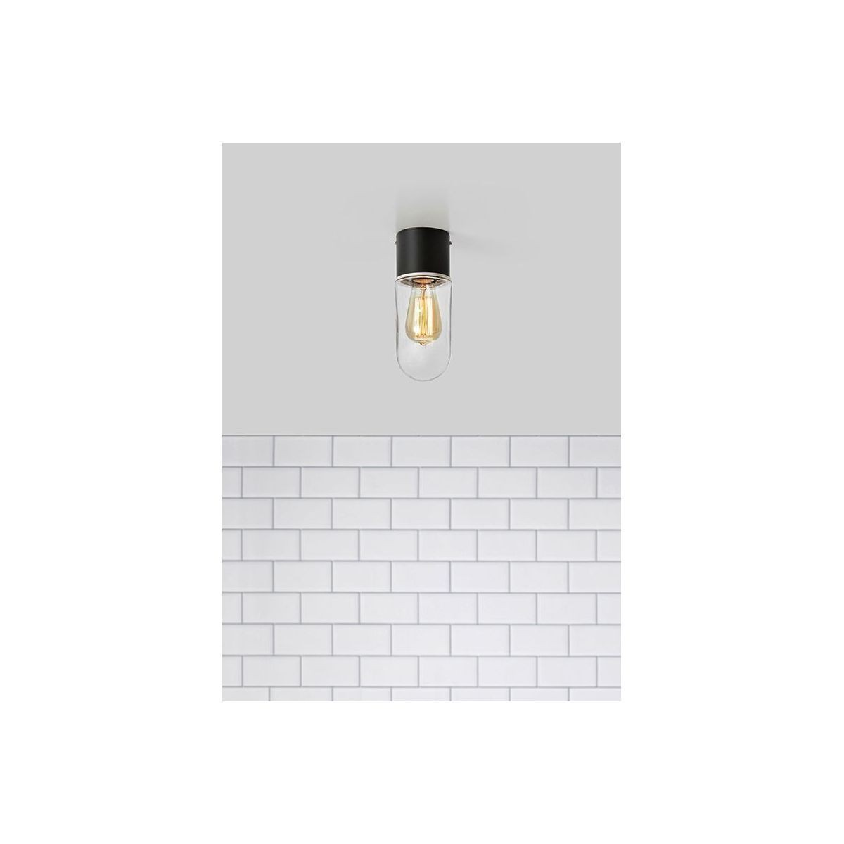 Markslojd - Zen - Plafonnier De Salle De Bain À 1 Lumière Noir Ip44, E27