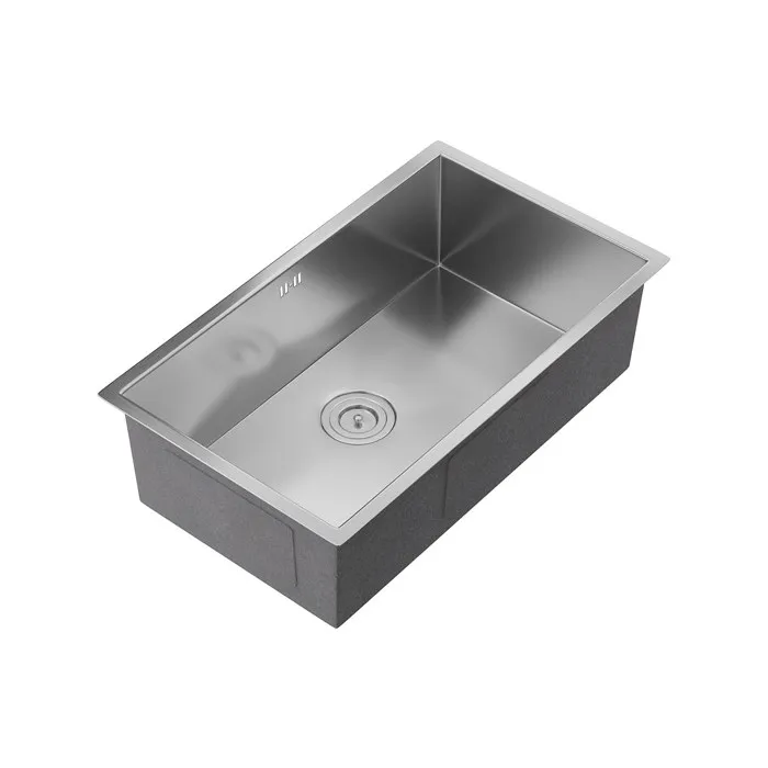 Evier en acier inoxydable - 76x45 cm - Gris - SOELA