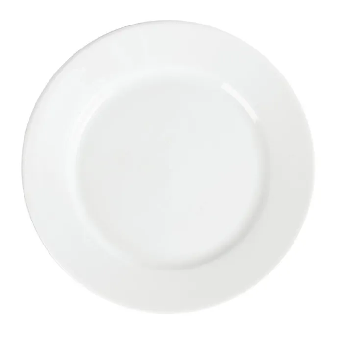 Assiettes À Bord Large Blanches 202(ø)mm Lot De 12 Olympia