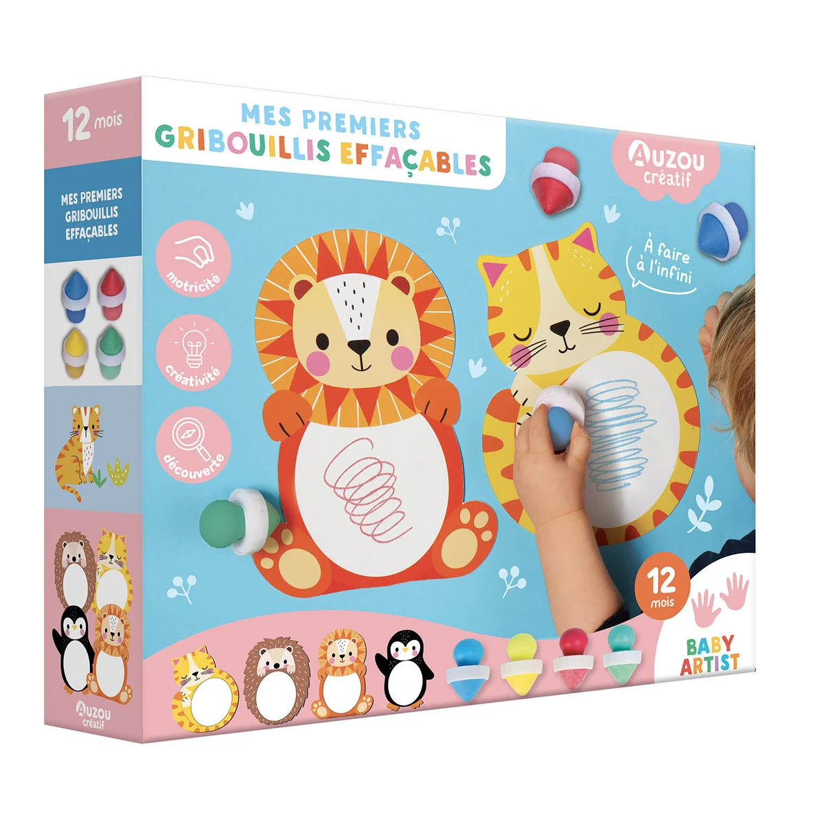 Mes premiers gribouillis effaçables - 12 mois