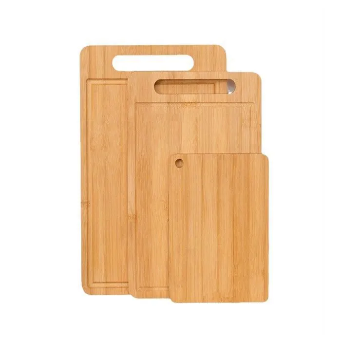 Planche a decouper en bambou SONOOK double face antibacterienne lot 3 20 30 34 cm