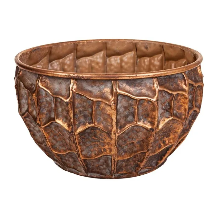 Cache-pot En Métal Doré 31x31x17.5h