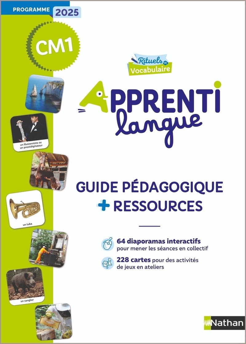 Rituels de vocabulaire CM1: guide pédagogique + ressources: programme 2025