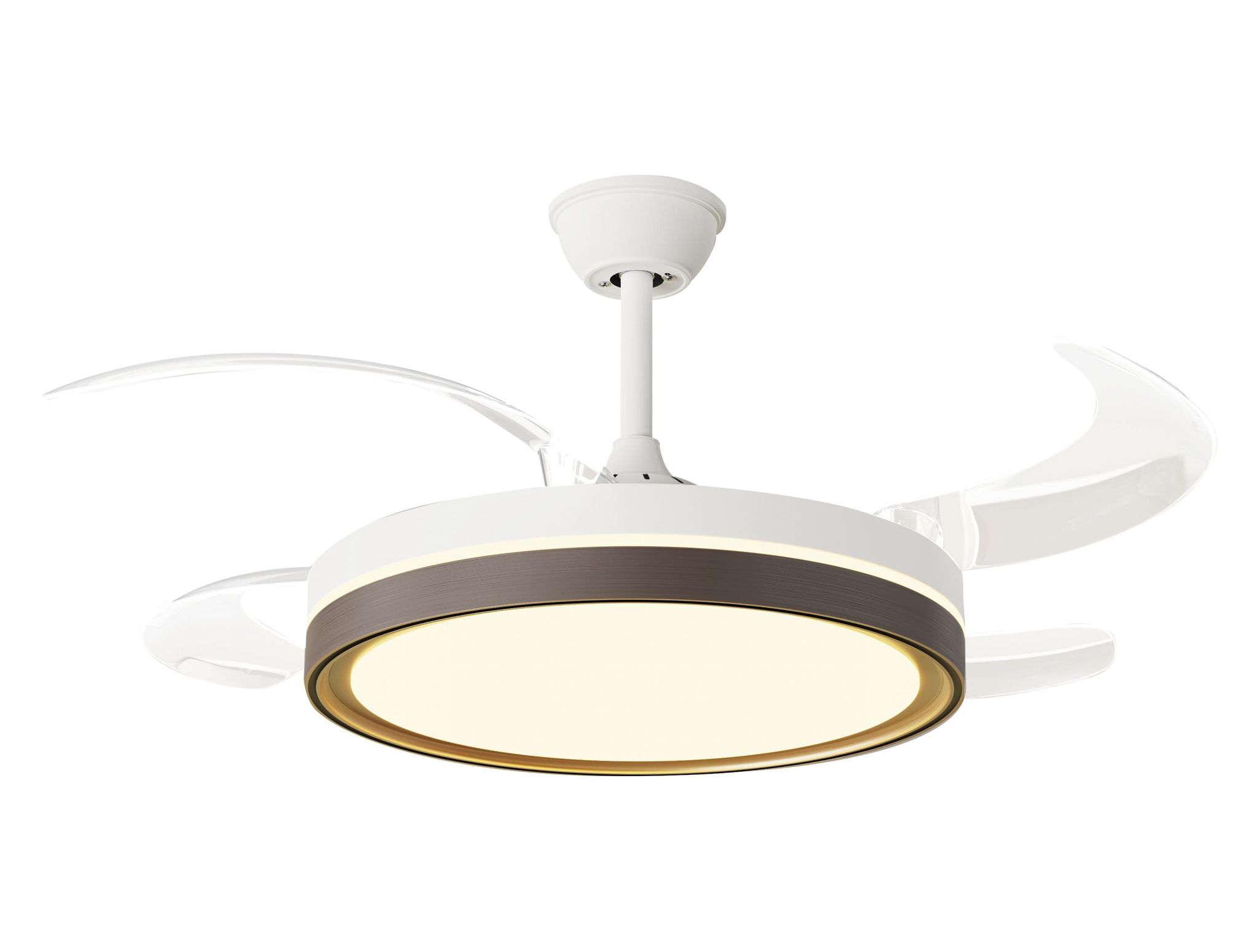 Ventilateur De Plafond Rétractable Avec Lumière Led Et Minuterie