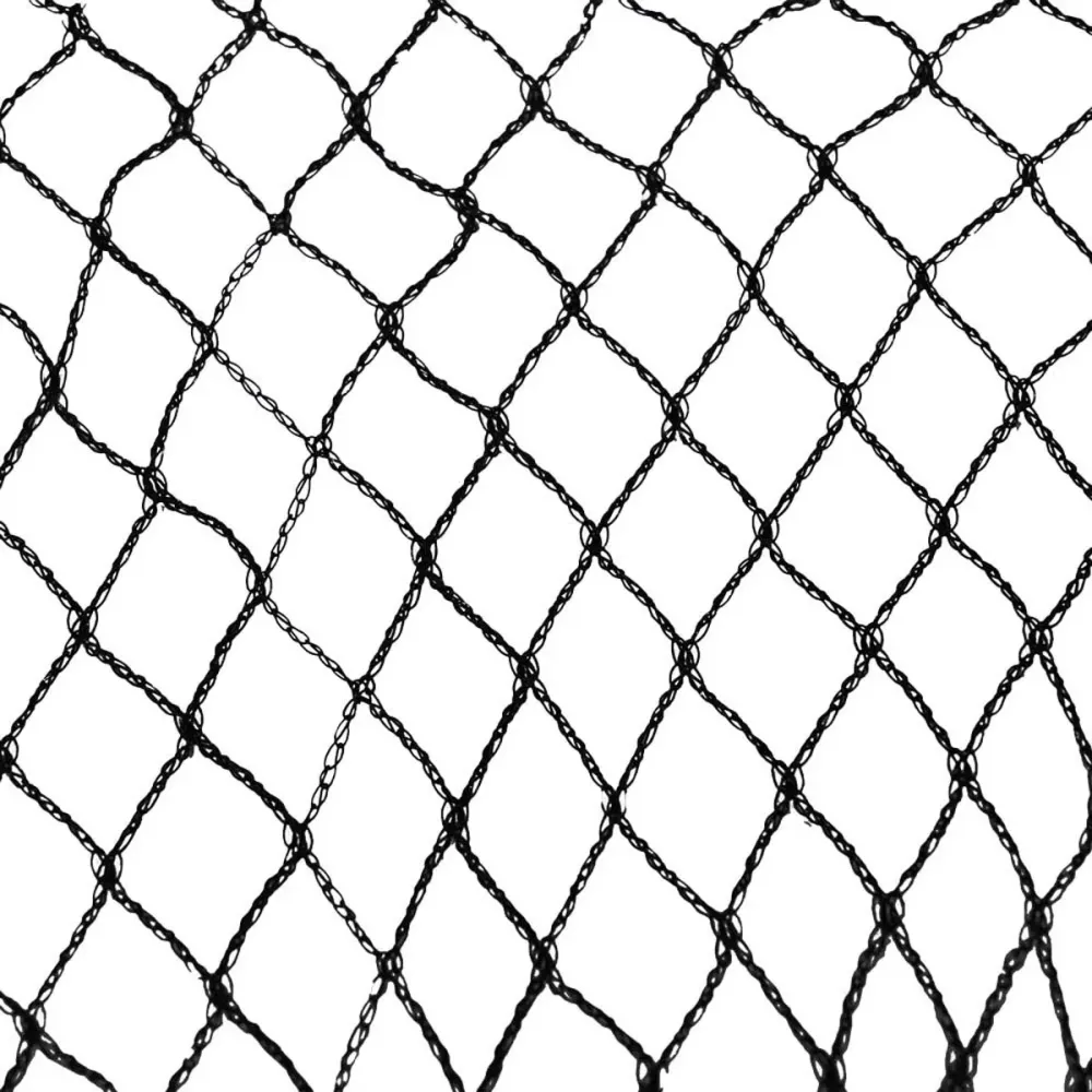 Filet De Protection 10x10m À Maille Hexagonale 35mm - Polyéthylène Anti-uv Noir
