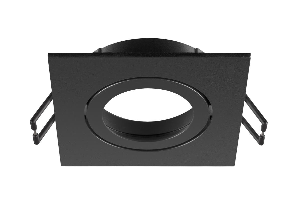 Collerette Spot Encastré New Tria® 68 Intérieur Carré Orientable Noir - Slv - 1007329