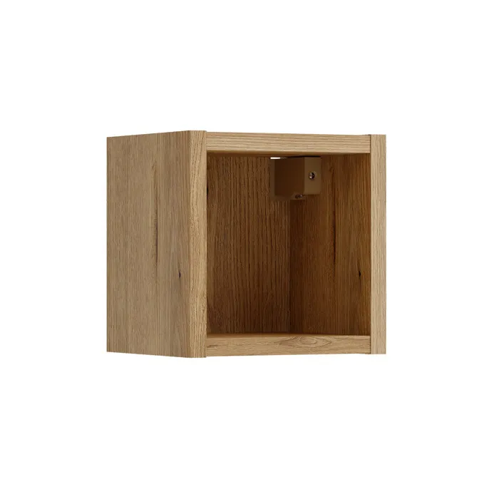 Étagère cube de salle de bain suspendue 20 x 20 cm NOVA chêne Coast Evoke