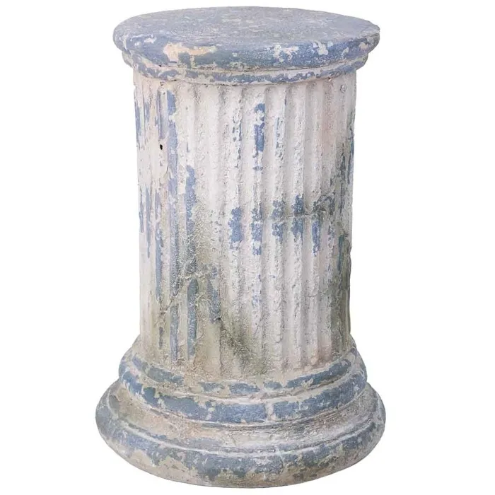 Colonne décorative couleur pierre, 27x27x38h cm