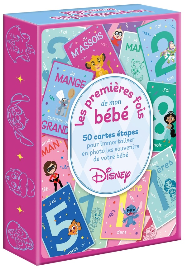 DISNEY BABY - Les premières fois de mon bébé - 50 cartes étapes - 50 cartes étapes pour immortaliser en photo les souvenirs de votre bébé