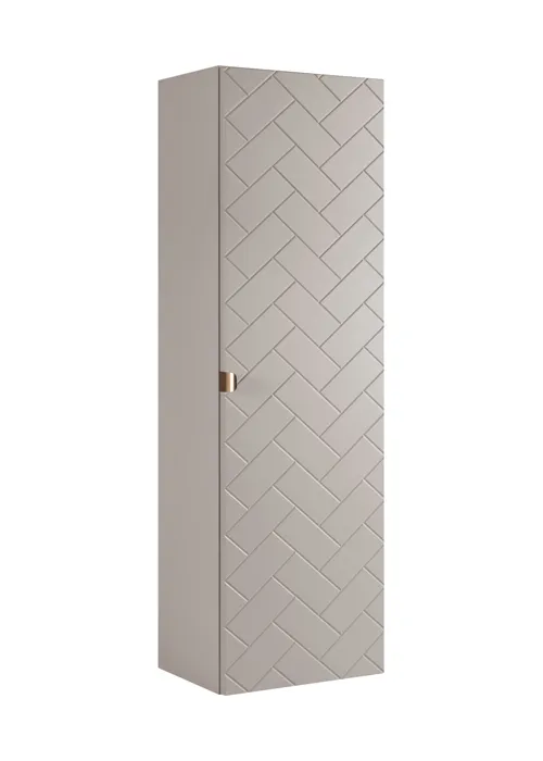 Meuble colonne suspendu de salle de bain MADIS CACHEMIRE 35 X 136 cm G