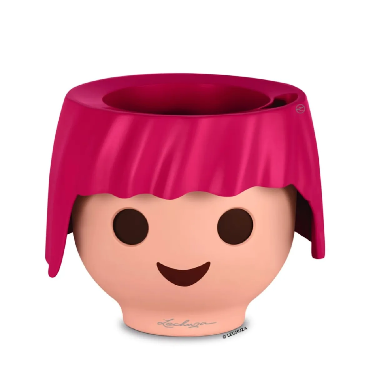 Lechuza Pot Ojo - Kit Complet, Rose Rubis - 21 × 21 × 15,75 Cm