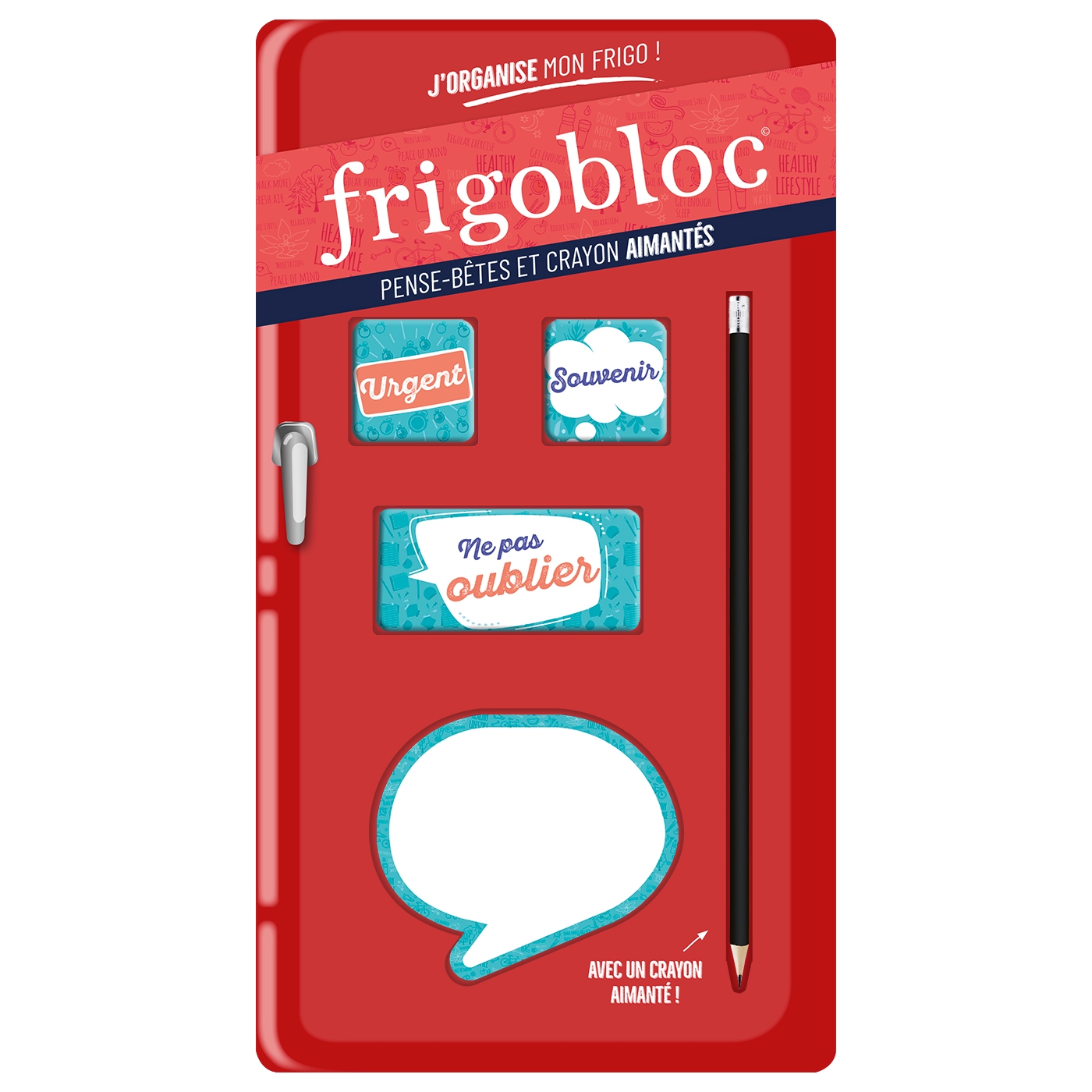 Frigobloc Pense-bêtes et crayon aimanté - L'organisation familiale sur mesure
