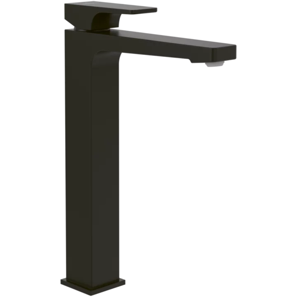 Mitigeur lavabo surélevé VILLEROY ET BOCH Architectura Square avec vidage Push Open Noir mat