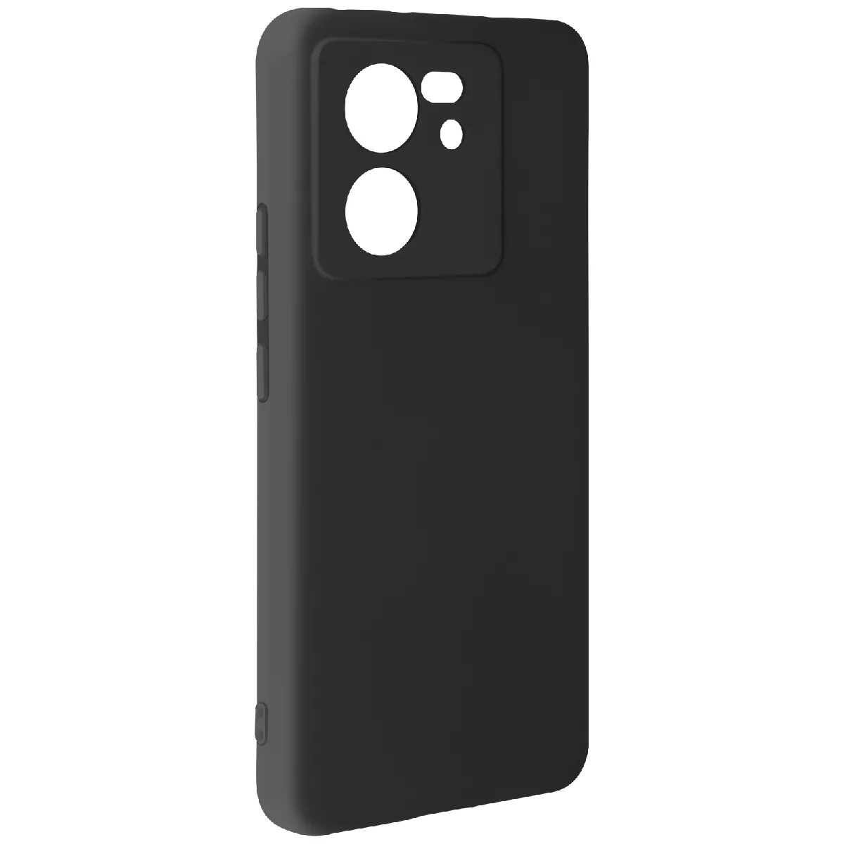 Coque Pour Xiaomi 13t Et 13t Pro Semi-rigide Soft-touch Anti-traces Noir