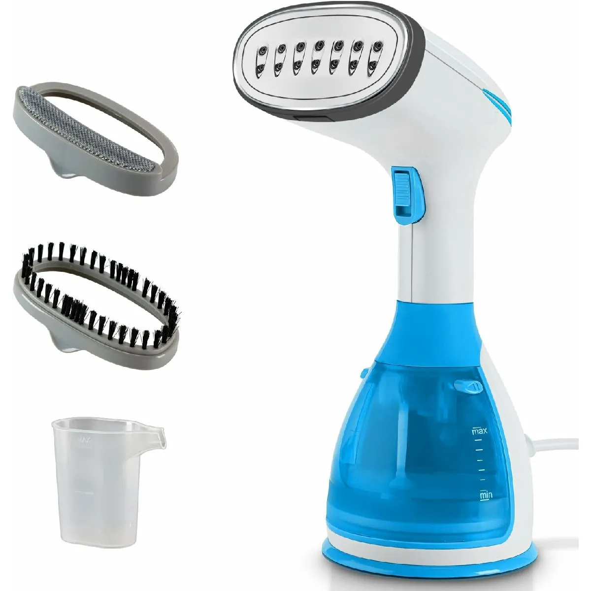 Défroisseur Vapeur de 280 ml 1500W bleu blanc