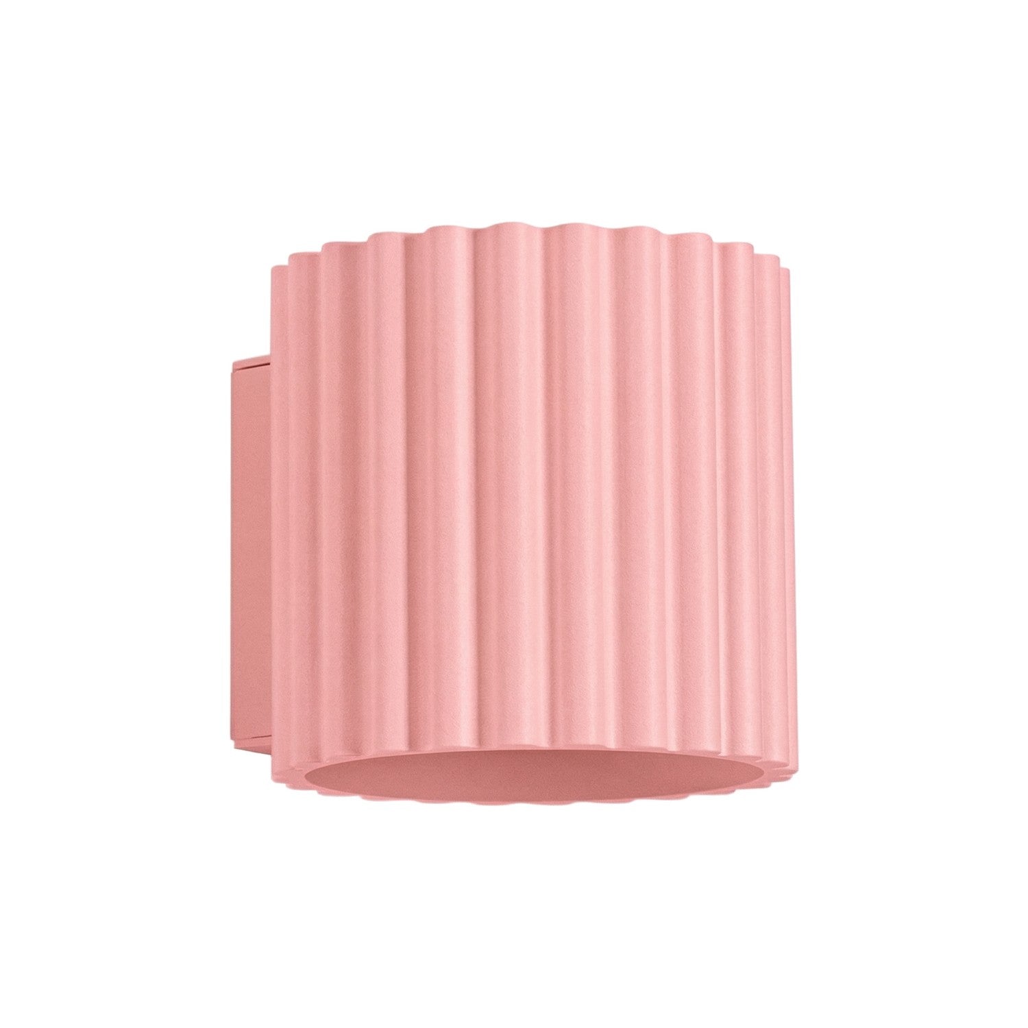 Applique Murale Moderne Rose Nervurée Haut Bas 1xg9 8w Aura Sollux Lighting