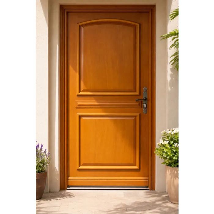 Porte D'entrée Bois Pleine Garnier, H215 X L80 Cm Côte Tableau P.gauche Gd Menuiseries
