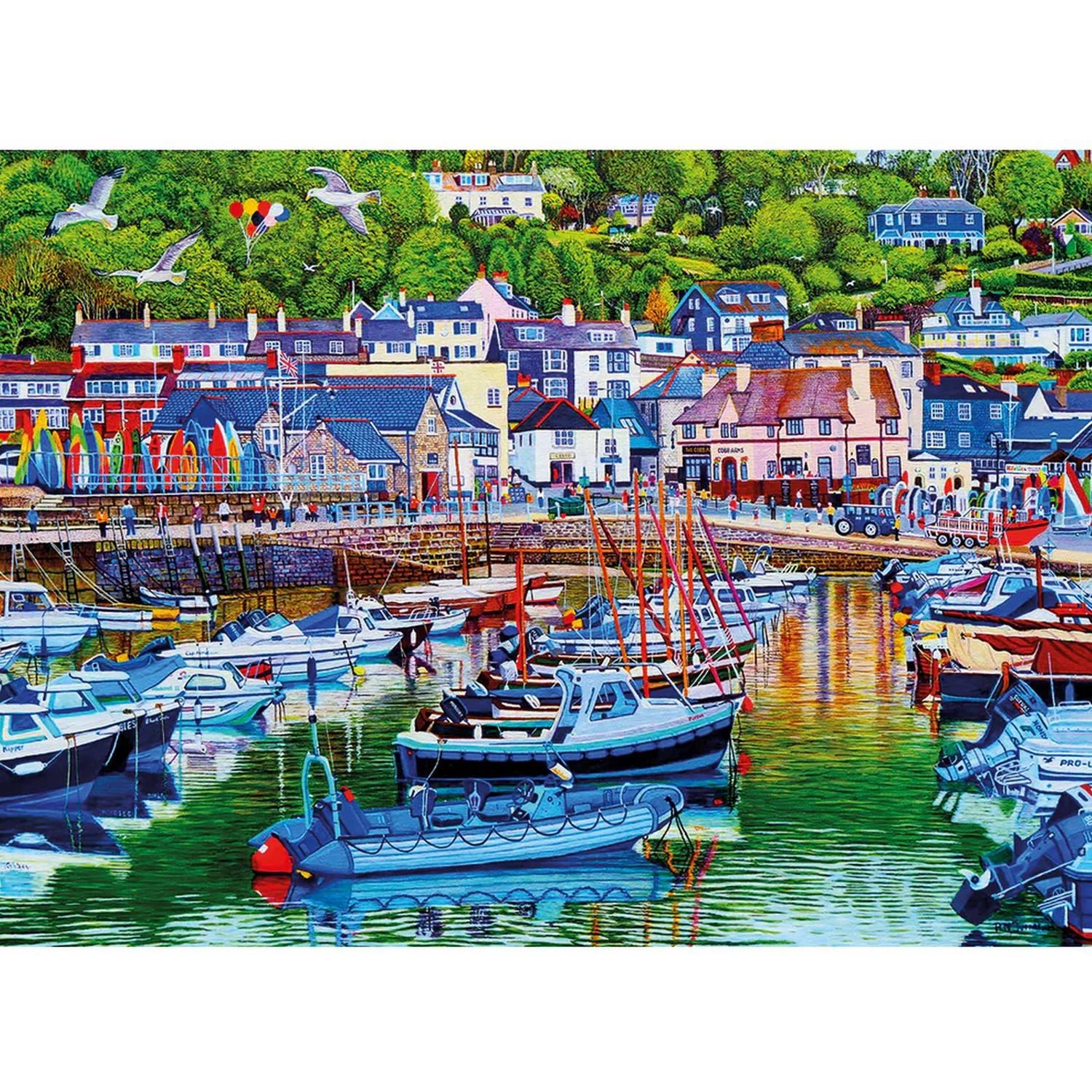 Gibsons Lyme Regis Harbour Jeu De Puzzle 1000 Pièce(s)