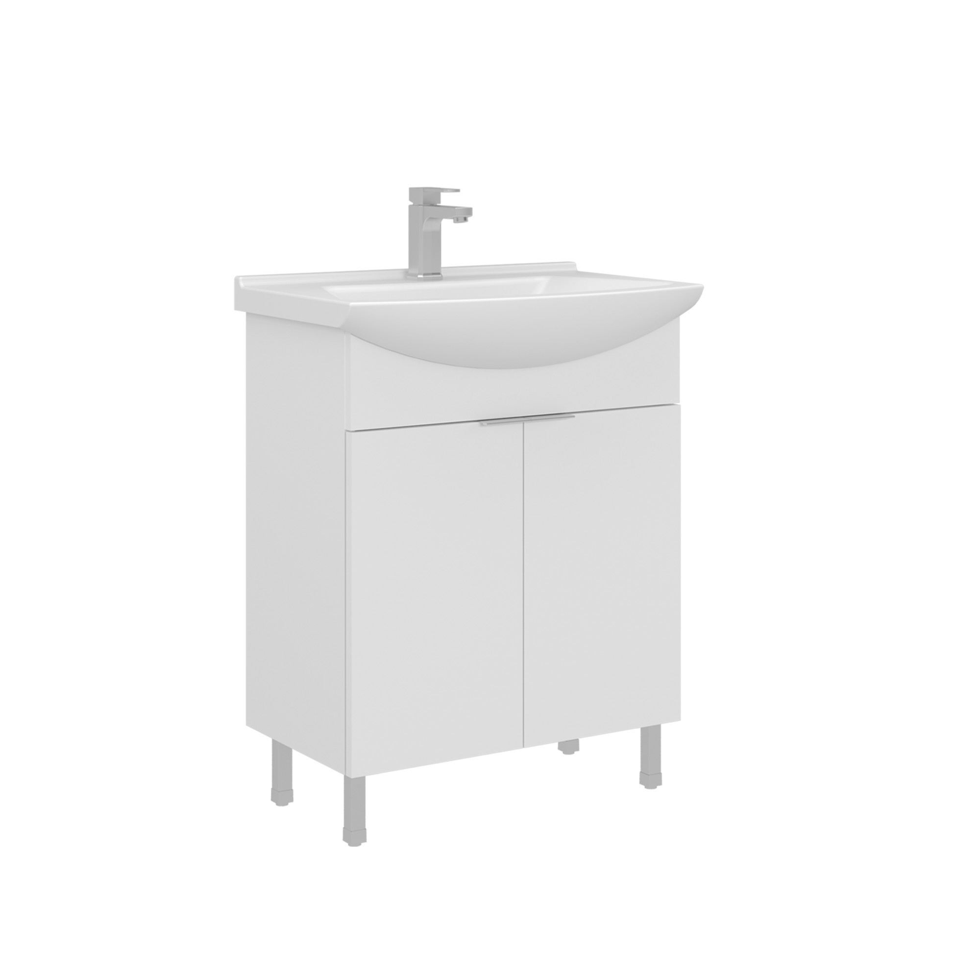 Meuble Vasque "purus 65" - 65 X 50 X 83 Cm - White