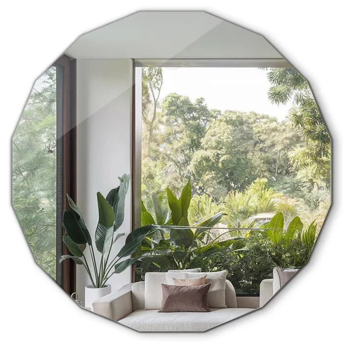 Miroir Mural De Salle De Bain Suspendu - Moderne Décoratif 50 Cm