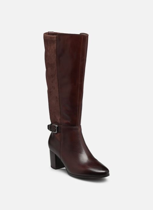 CAPRICE Bottes, marron, en Mélange de matériaux de cuir et textile avec Talon bloc, P.37