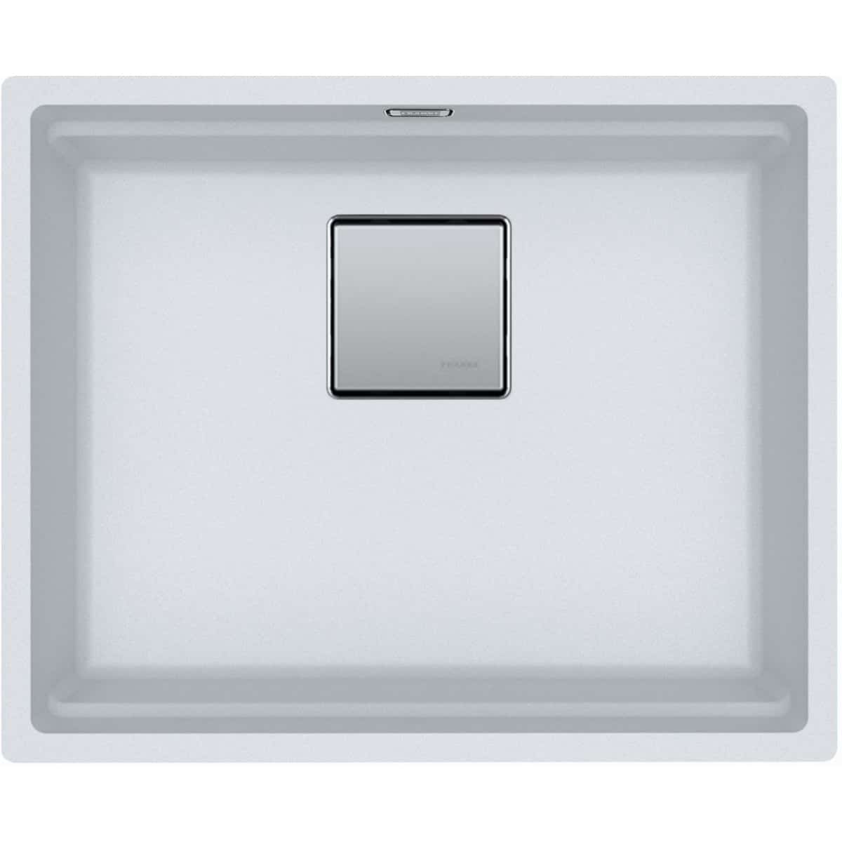 Evier Franke Kubus 2.0 Fragranit+ Kng110-52 - Blanc Artic (moucheté) - Vidage: Automatique