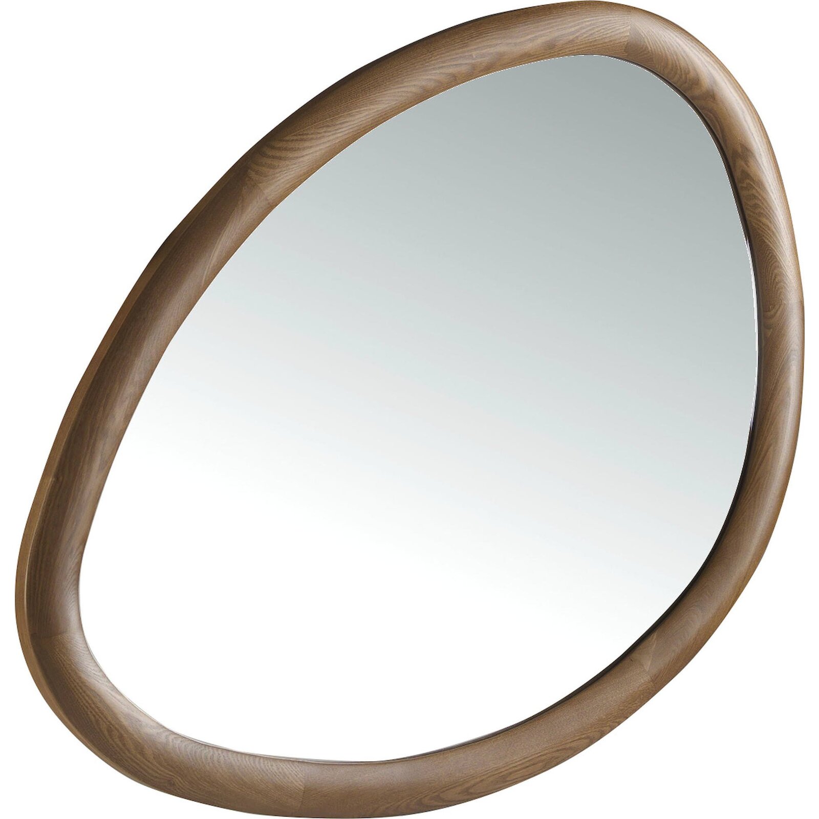 Miroir Design Organique Et Élégant Angel Cerda - Noyer Chaleureux