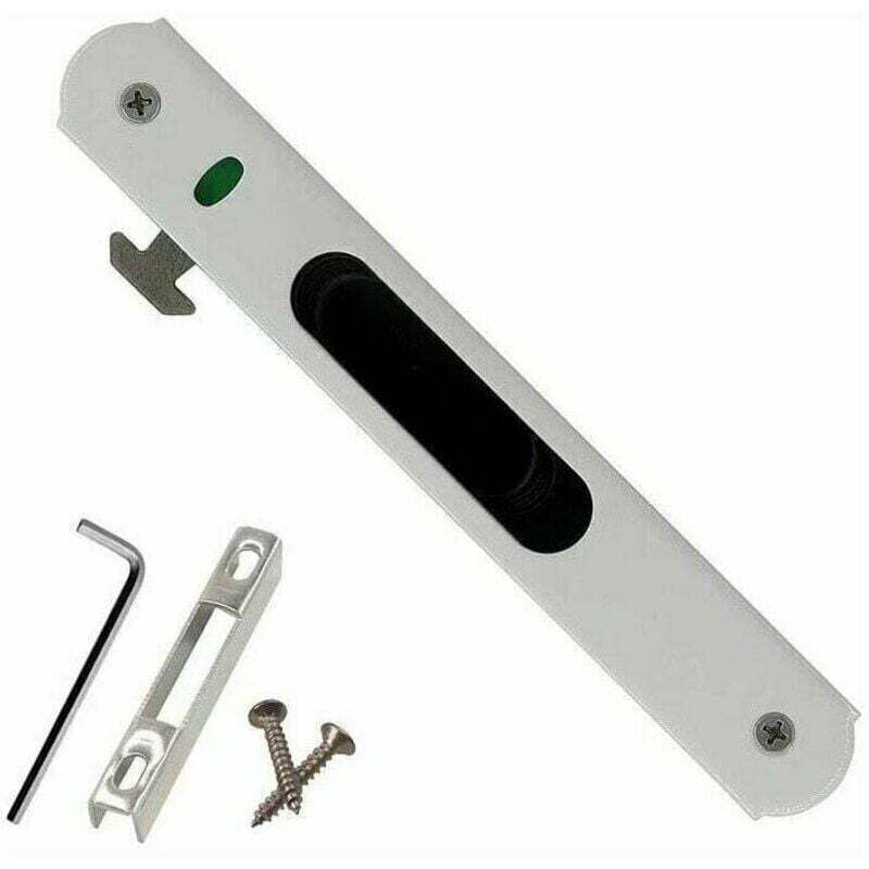 Loquet Et Targette En Acier Inoxydable - Serrure De Porte Coulissante - Verrouillage À Crochet Unilatéral - Installation Rapide Et Accessoires Inclus