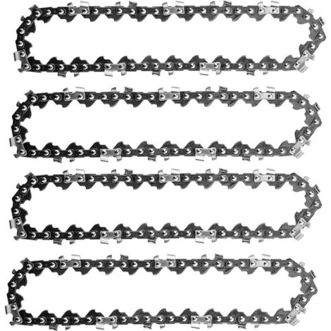4pcs 4 Pouces Mini Tronçonneuse Électrique Sans Fil Chaîne De Scie À Chaîne Pour La Coupe Du Bois Branches D'Arbres Élagage Cour Jardinage