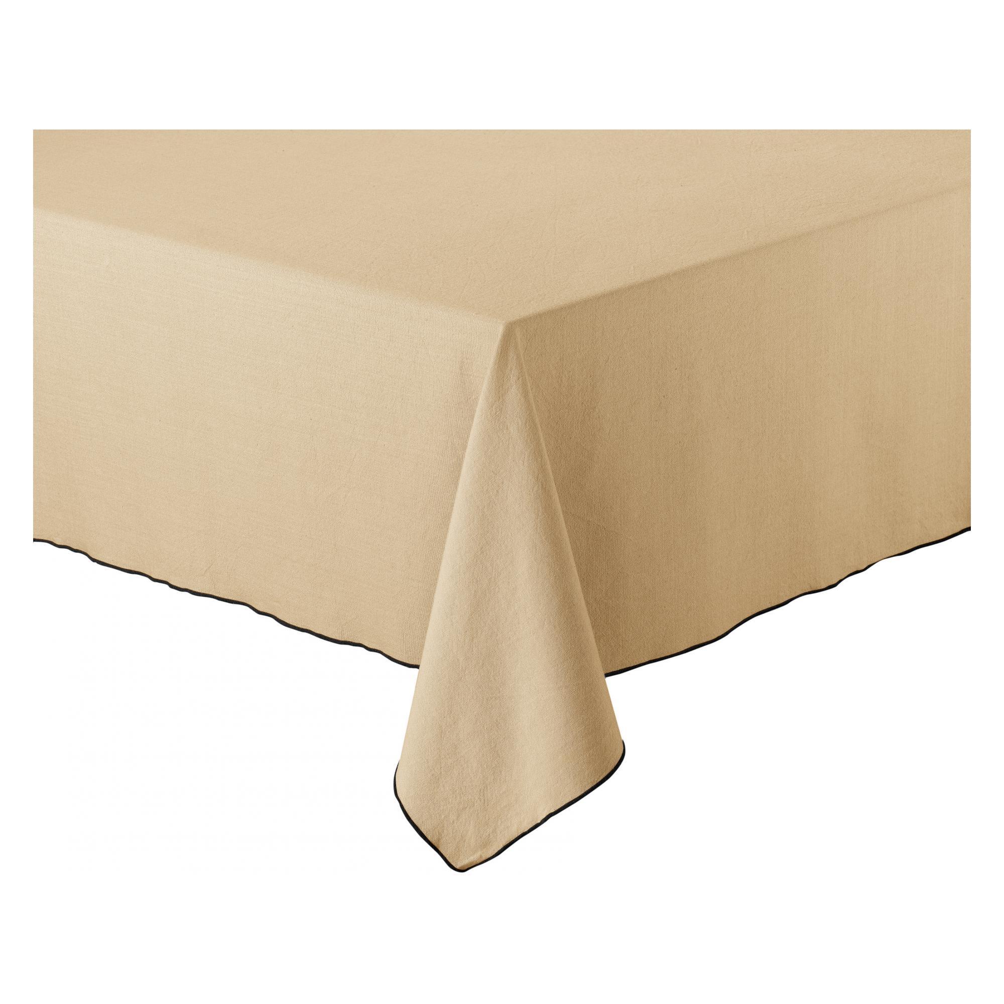 Nappe Carrée Grace Camel Coton Facile D'entretien, Style Moderne - Winkler