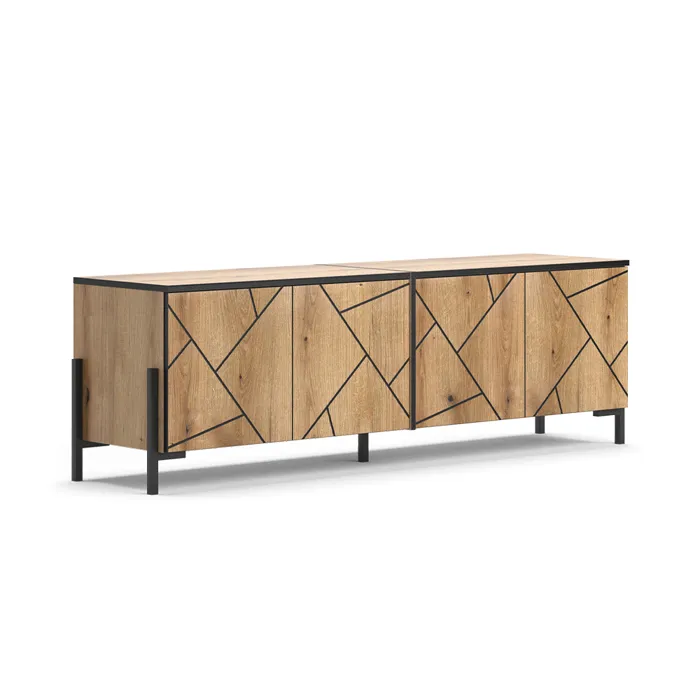 Vicco Meuble tv Chêne 156.8x50cm