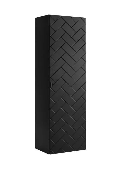 Meuble colonne suspendu de salle de bain MADIS NOIR 35 X 136 cm B