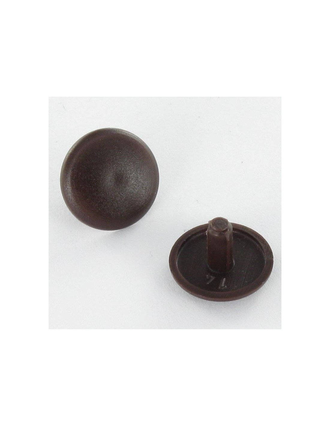 Cache Tête Plastique Diamètre De Tête: 12 Dt 3 Longueur 6 Ral8017 Brun Chocolat-1 Pièce