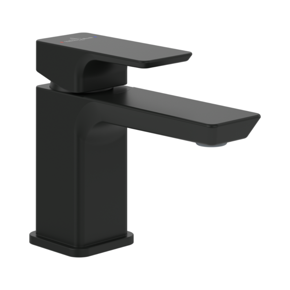 Mitigeur lavabo compact VILLEROY ET BOCH Subway 3.0 sans tirette Matt Black