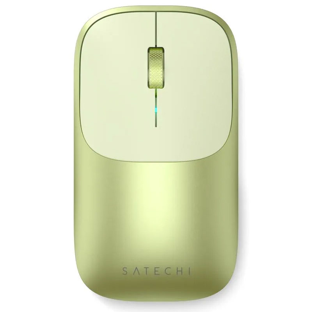 Souris Sans Fil Double Connexion Rechargeable Modele Slim Ex Compacte Vert Satechi