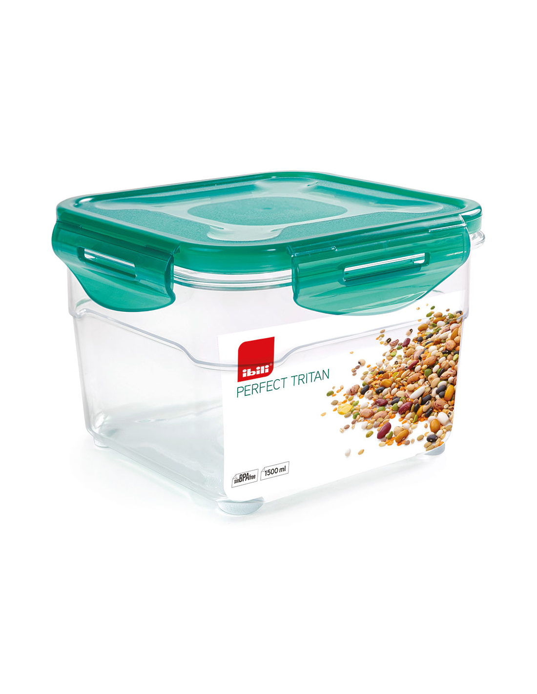 Boîte À Lunch Hermétique Ibili 790415 1,5 L 15,5 X 15,5 X 10 Cm Plastique
