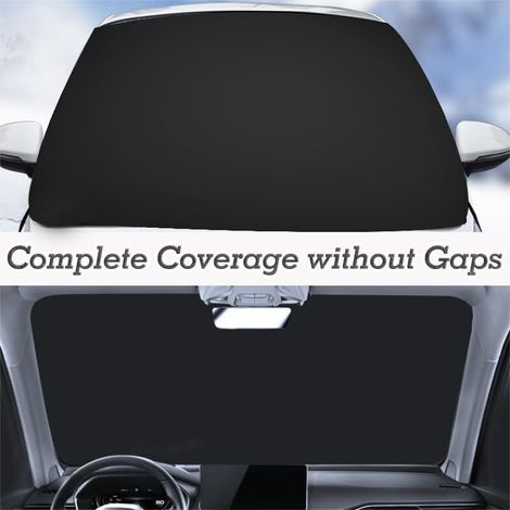 Couverture Pare-brise Voiture, Bache De Protection Hiver Pour Véhicules, Protege Pare Brise Givre Et Fenetre Avant, Contre Neige, Gel, Soleil Et Poussière, Pour Plupart Des Véhicules