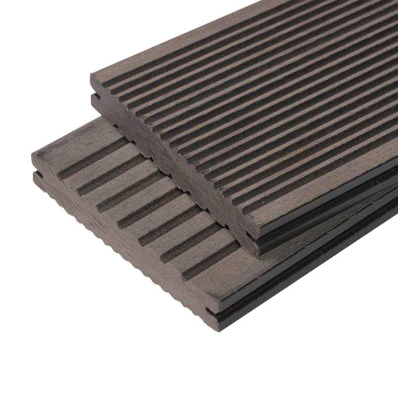 Lame Terrasse Bois Composite Plein Maxima L 360 Cm - Coloris - Gris Anthracite, Epaisseur - 22mm, Largeur - 14 Cm, Longueur - 360 Cm