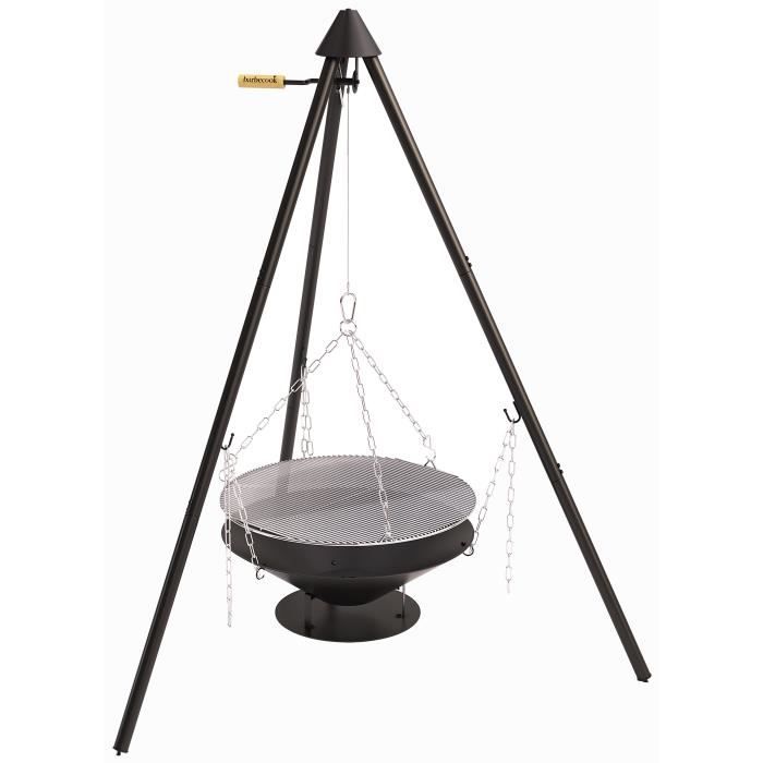 Barbecook Junko Cheminée Bois De Chauffage Noir