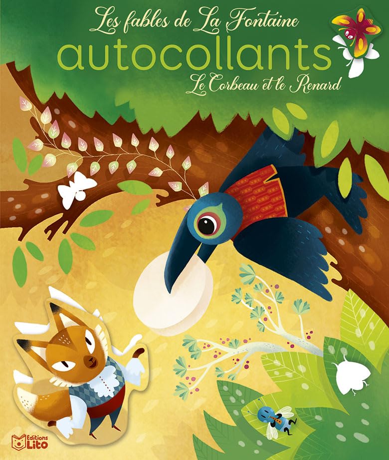 Le corbeau et le renard: autocollants