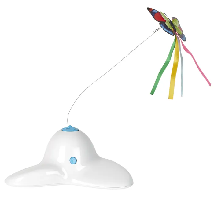 Jeu Interactif Pour Chat - THE CONCEPT FACTORY - Papillon Volant - Blanc