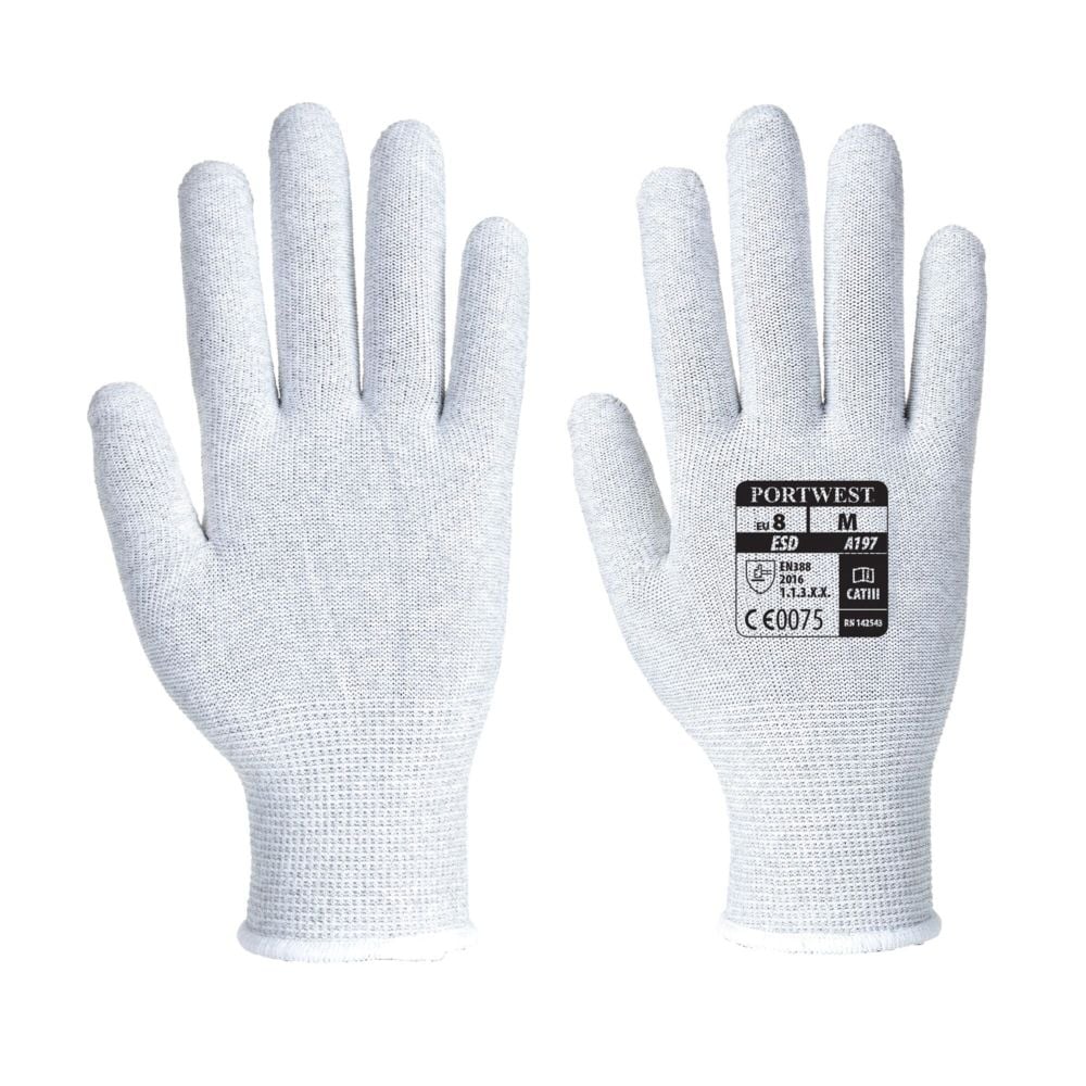 Gant Antistatique Couleur: Gris Taille M - Portwest