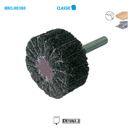 Roue Finition Mixte D40 Gr60 Nylon/corindon Tige De 6x35 - 380.01 - Leman