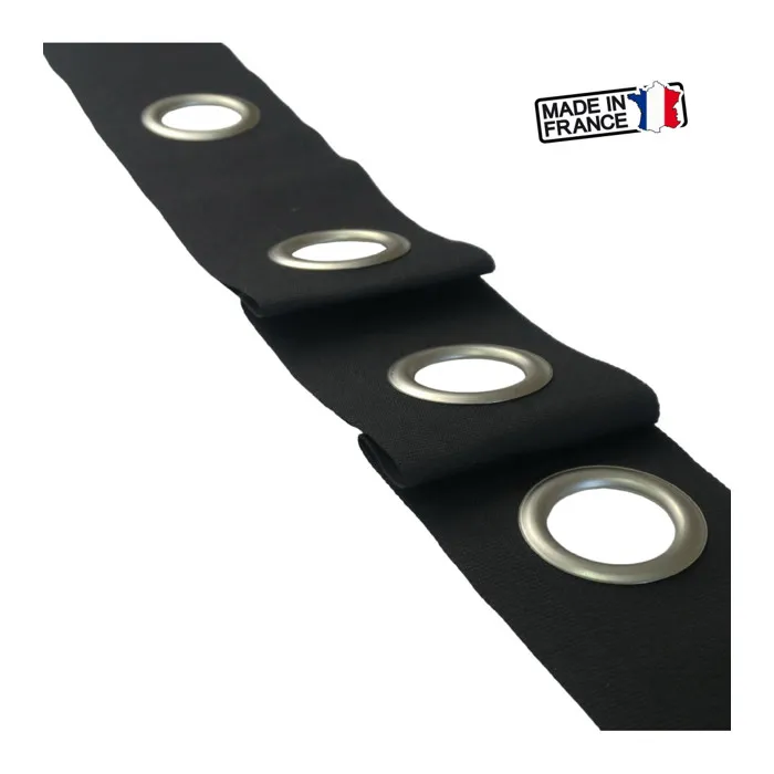 Bande à Oeillets pour Rideau - Vente au Mètre - Nickel diamètre 40 mm