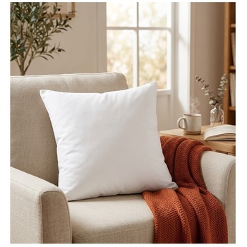 Coussin Polyester Uni 40 X 40 Cm Pop Color Blanc