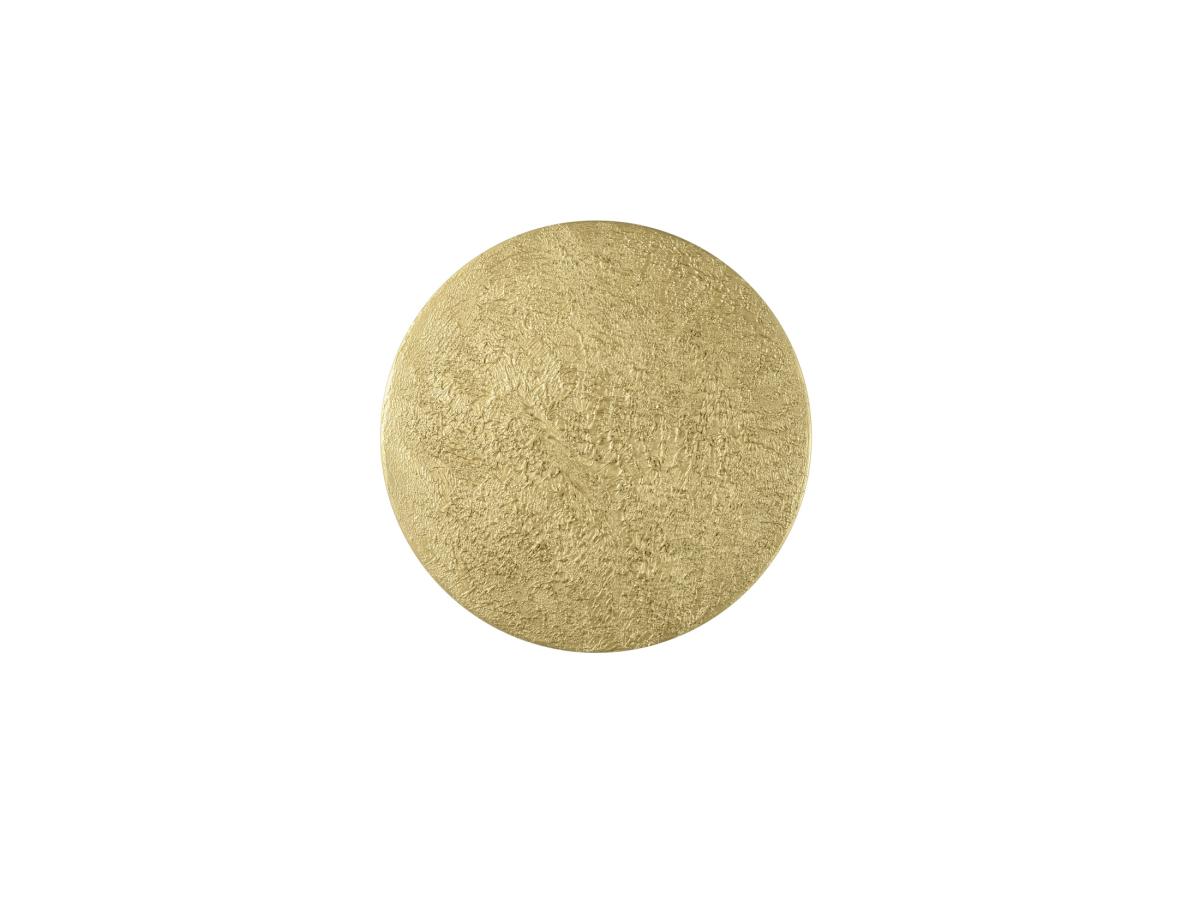 Abat-jour Mana 40 Rond Texture Lune H: 22 Cm Or - Slv - 1008205