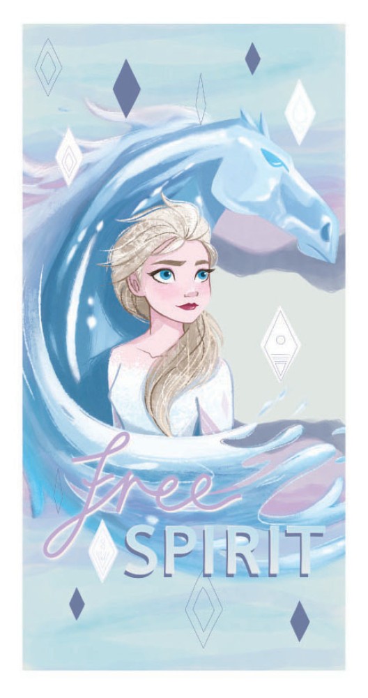 Serviette De Bain Disney Frozen Ice Horse, Serviette De Plage 70x137 Cm (séchage Rapide)