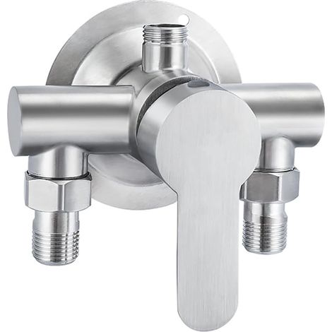 Mitigeur De Douche À Levier Unique, Barre Mitigeur De Douche Murale, Robinet De Douche En Acier Inoxydable, Contrôle De La Valve D'Eau Froide Et Chaude