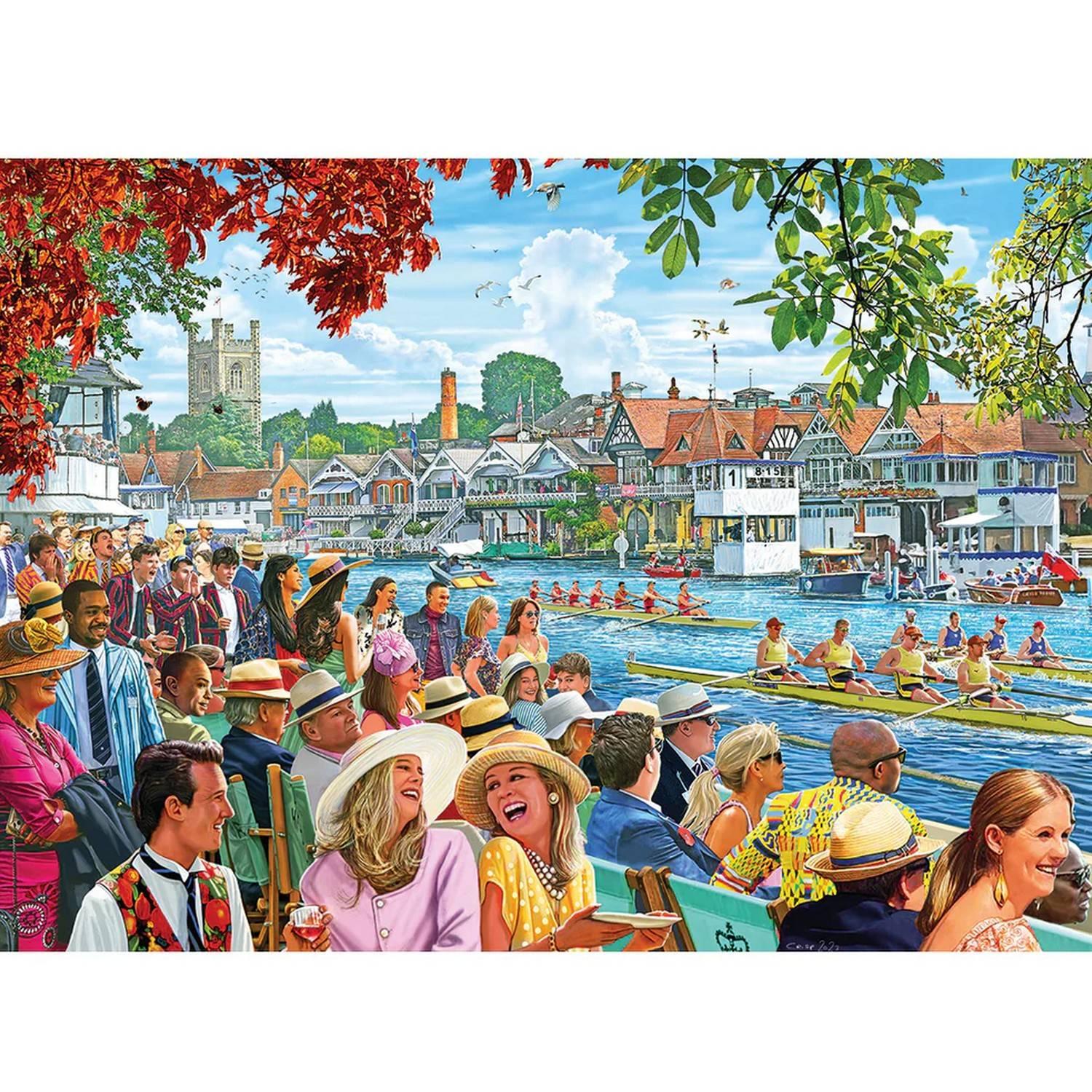 Gibsons Puzzle Rowing At The Regatta 1000 Pièces Pour Adultes